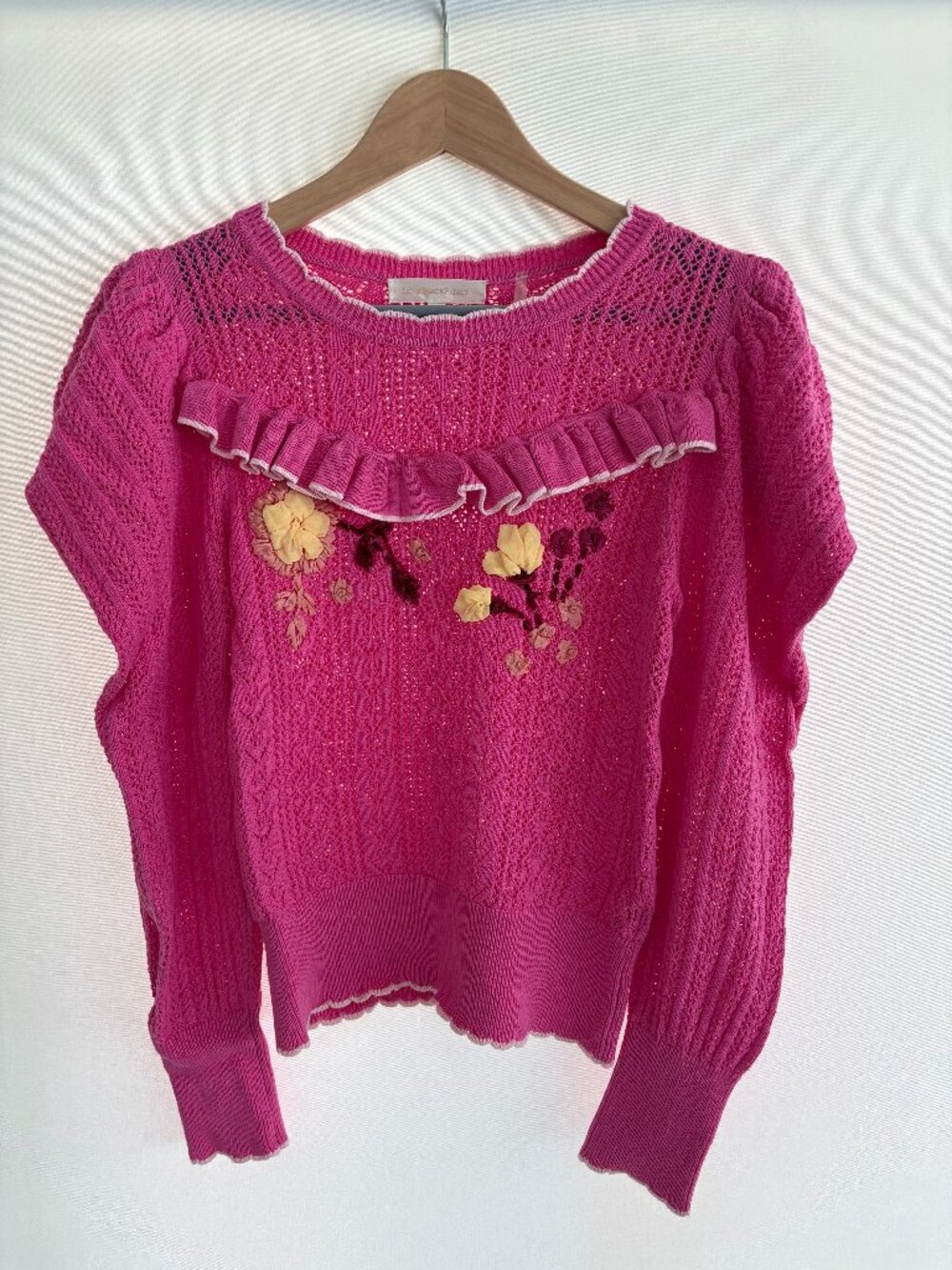 NWOT LoveShackFancy RENNLEY SWEATER Size XS - Picture 2 of 6